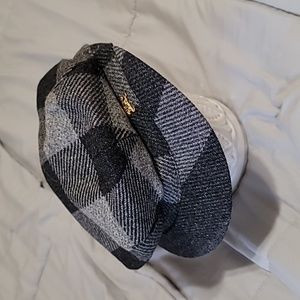 Vintage Wool Burberry Newsboy Hat Size Medium